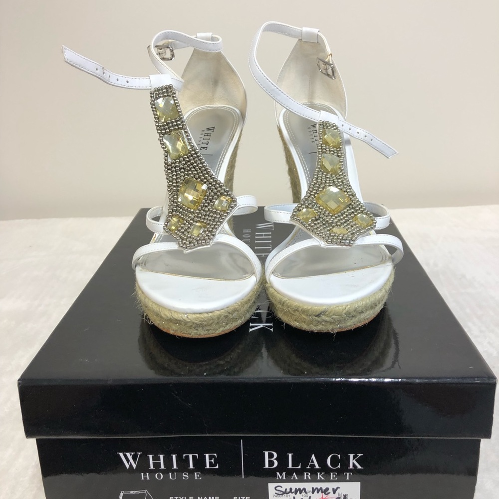 Summer white wedge